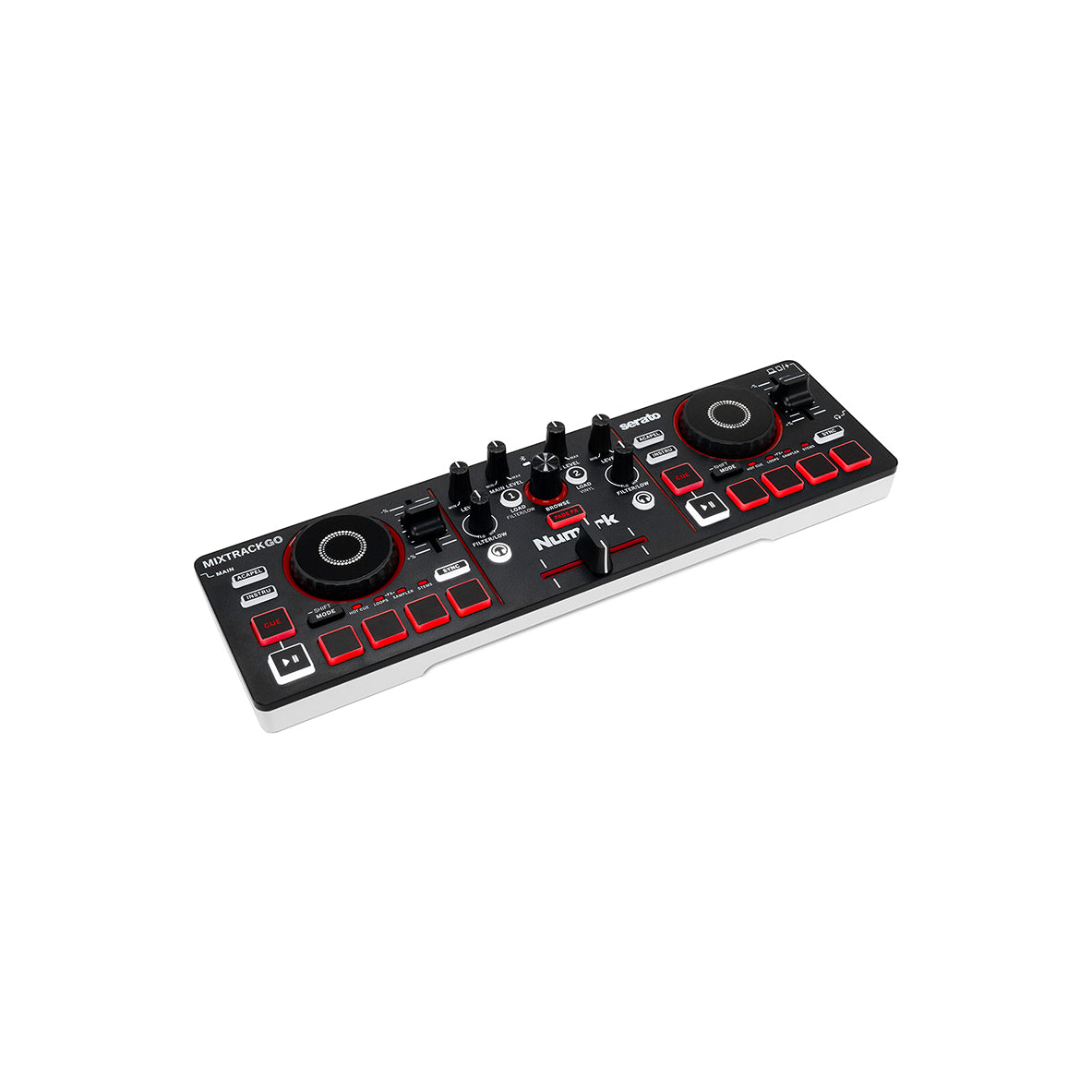 numark DJコントローラー Numark MixTrack Go Ultra-Portable 2-Deck DJ Controller – Chuck