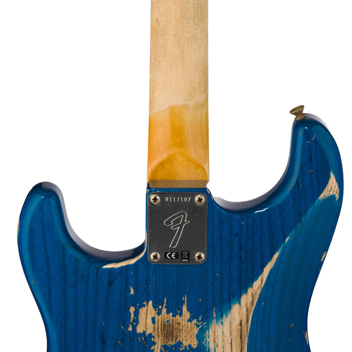 Fender Custom Shop 1969 Stratocaster Heavy Relic - Sapphire Blue Transparent - CHUCKSCLUSIVE - #R117107