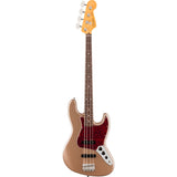 Fender American Professional Classic Jazz Electric Bass Guitar, Rosewood Fingerboard - Faded Firemist Gold