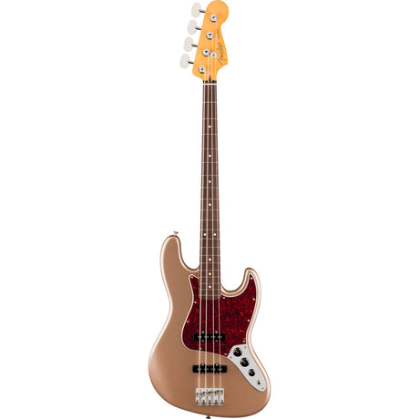 Fender American Professional Classic Jazz Electric Bass Guitar, Rosewood Fingerboard - Faded Firemist Gold