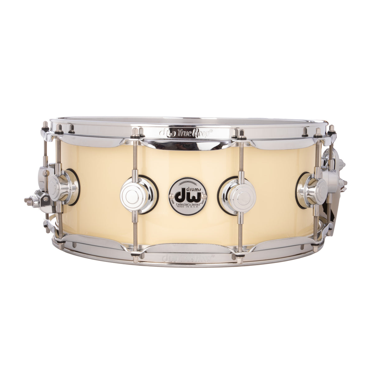DW Collector's Pure Maple 6.5x14-Inch SSC Snare Drum - Solid Double Cream Lacquer
