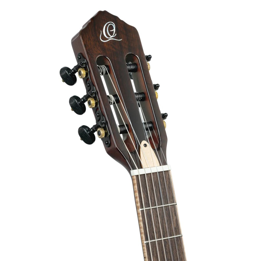 Ortega Tour Player Series Thinline Crossover Nylon String Acoustic Electric - Acacia Burst