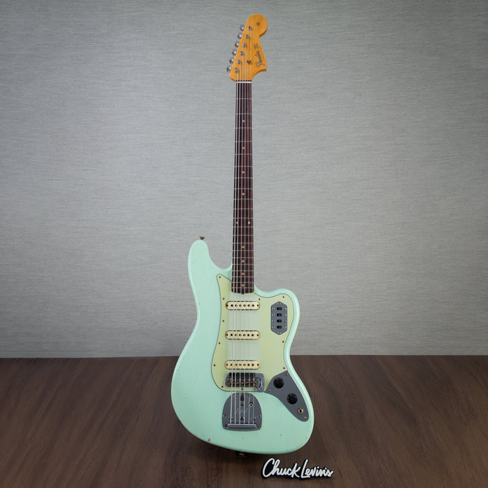 Fender Custom Shop Limited Edition Bass VI Journeyman Relic - Faded Aged Surf Green - New