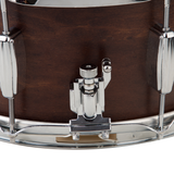C&C Drum Company Player Date II 6.5x14 Snare Drum - Brown Mahogany Stain