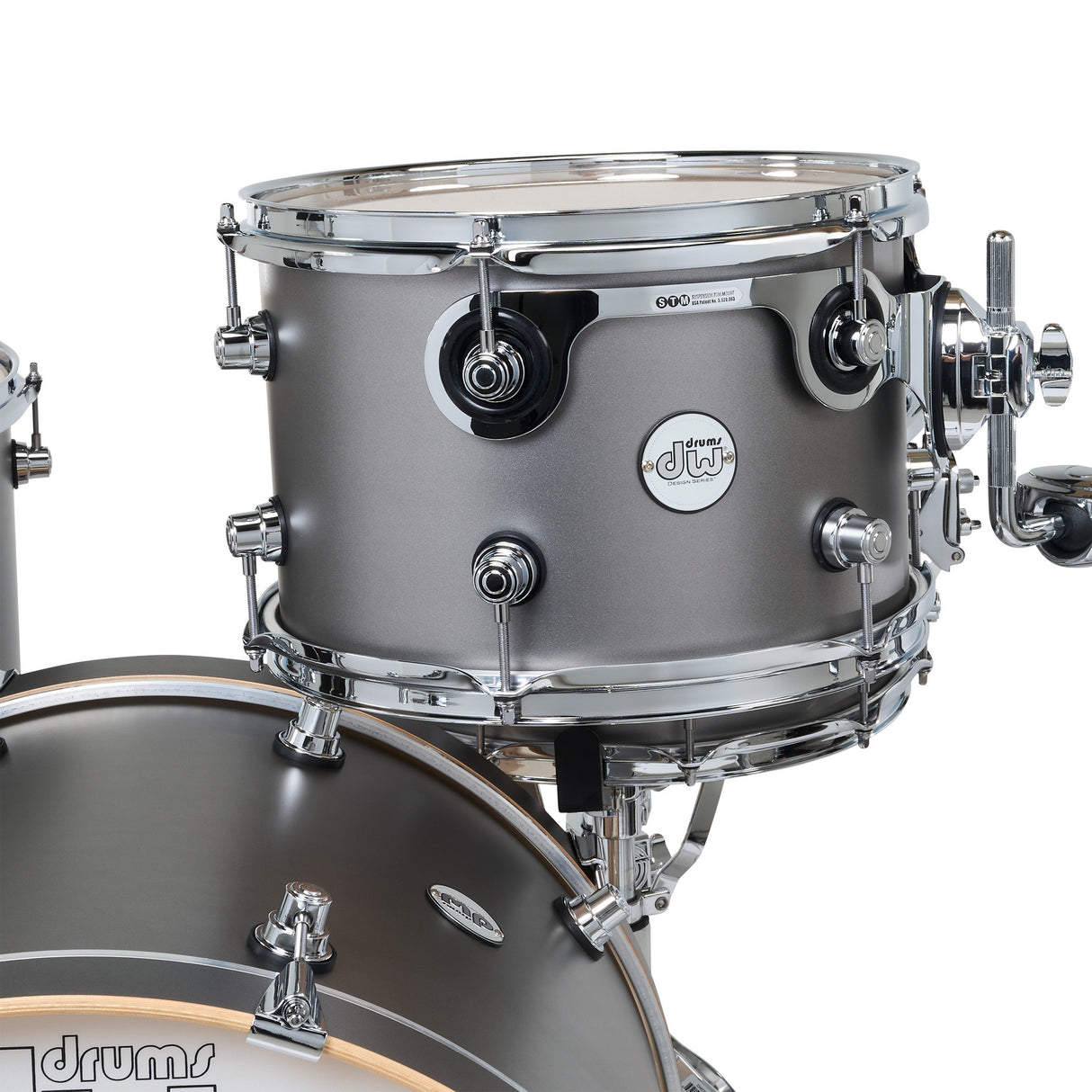 DW Design Series 3-Piece Shell Pack with 22-Inch Kick Drum - Titanium Satin