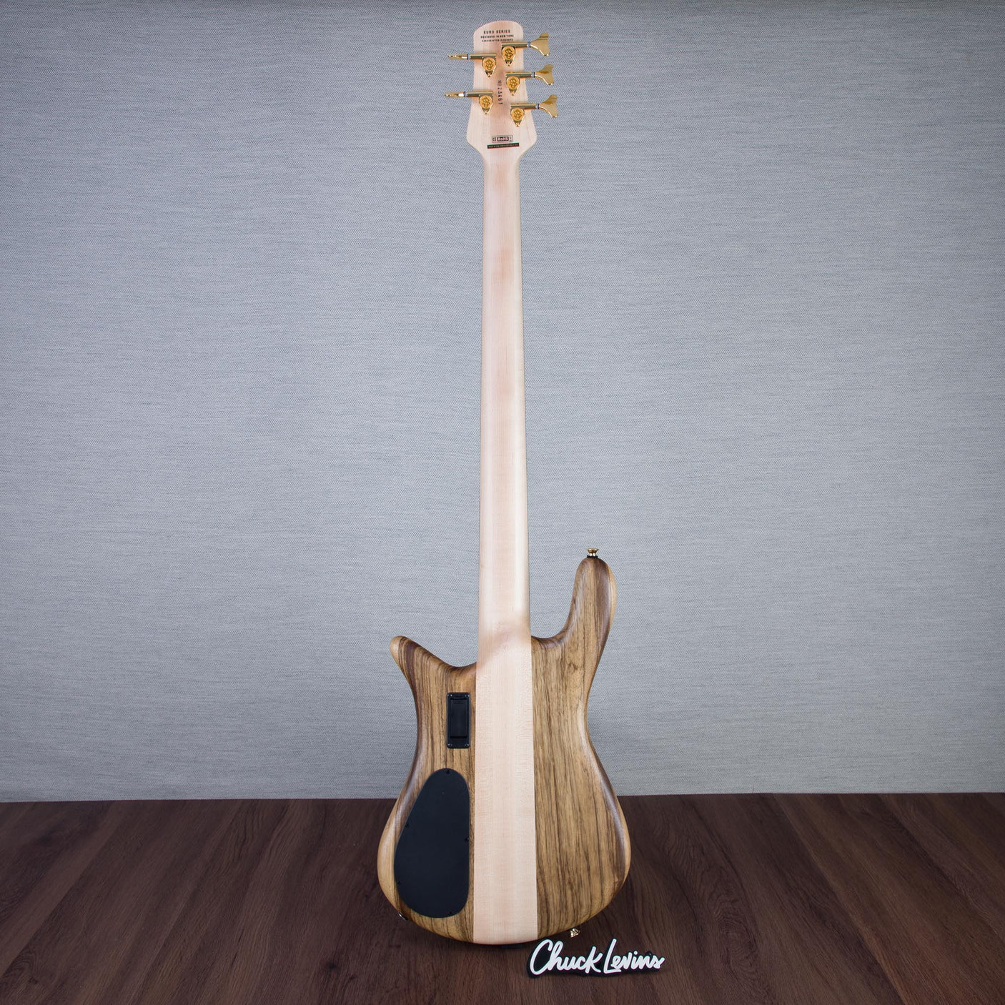 Spector Euro 5 LT Solid Korina Wings 5-String Electric Bass Guitar - Natural Satin - CHUCKSCLUSIVE - #NB23461