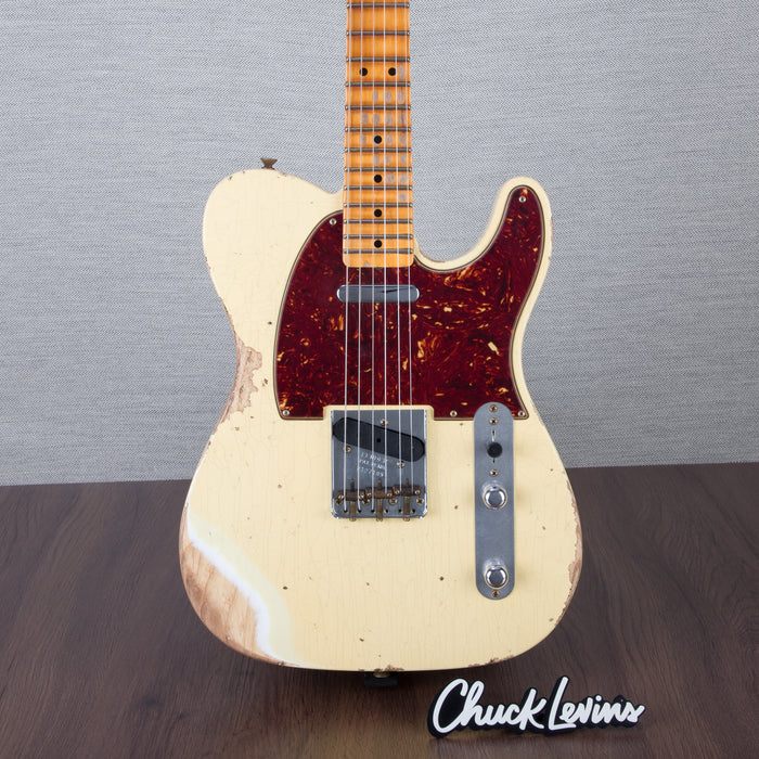 Fender Custom Shop 52 Telecaster Heavy Relic Guitar - Aged Vintage White - CHUCKSCLUSIVE - #R127109