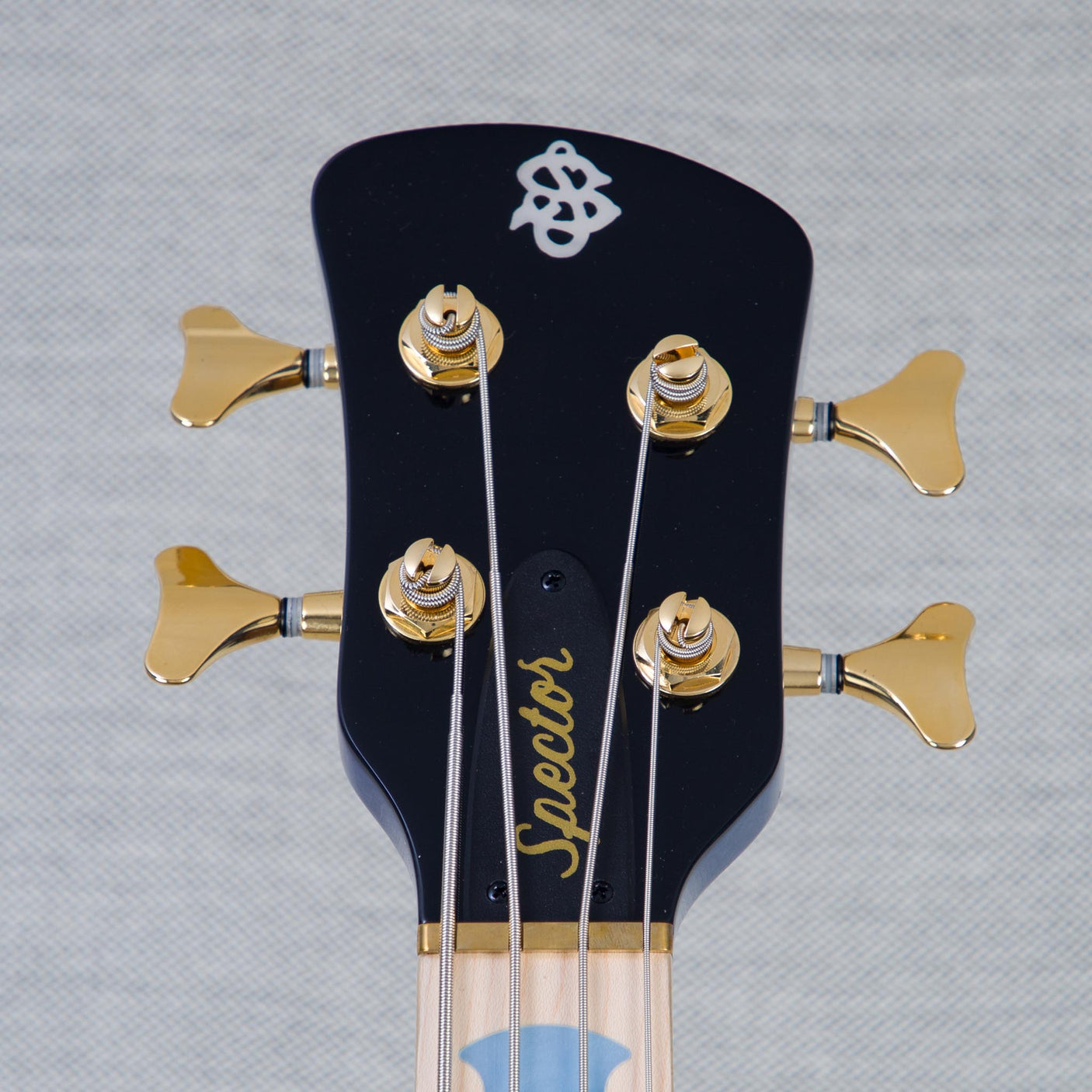 Spector Euro 4 LT Poplar Burl Over Ash Electric Bass Guitar - Faded Light Blue Gloss - CHUCKSCLUSIVE - #]C121NB23300