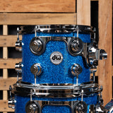 DW Collector's Standard Maple 4-Piece Shell Pack, 22-Inch Kick - Blue Glass