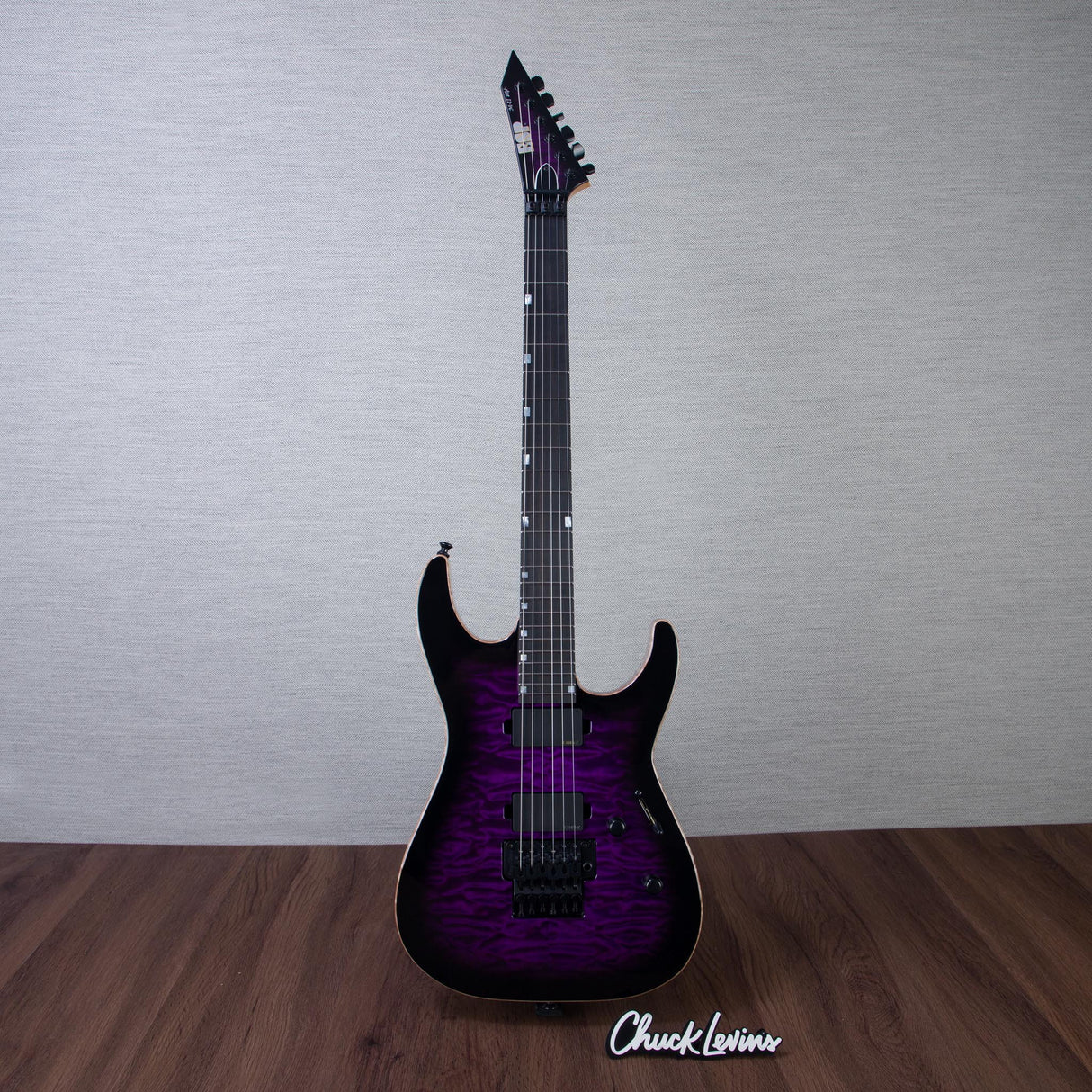 ESP USA M-II DX Electric Guitar - Dark Purple Sunburst - #US26087