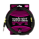 Ernie Ball P06411 Instrument and Headphone Combo Extension Cable 1/4 to 3.5mm 10-Foot - Black