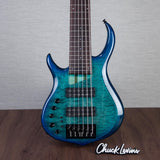 Sire M7-6 Left-Handed 6-String Bass Guitar - Transparent Blue - New