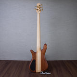 Spector USA Custom NS-5 5-String Electric Bass Guitar - Walnut Natural - #2225