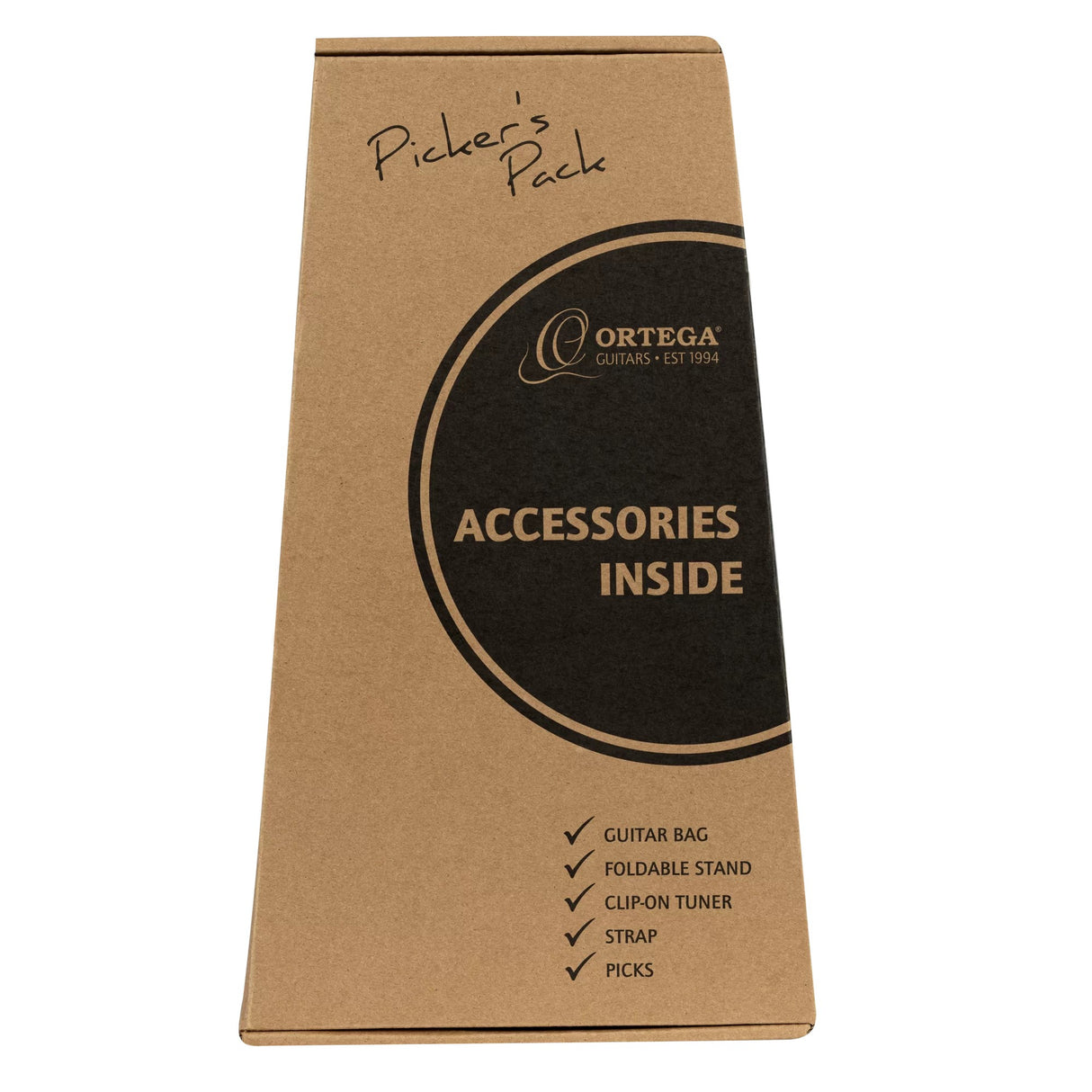 Ortega Students Series Picker's Pack 3/4 Size Nylong String Acoustic Guitar Pack