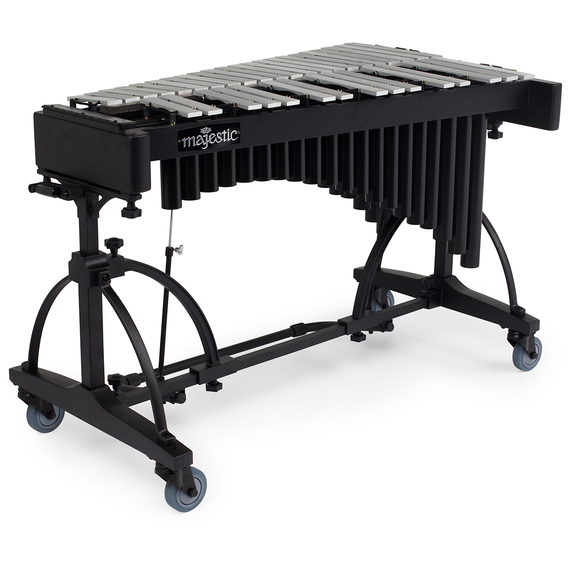 Majestic Percussion 3 Octave Silver Concert Vibraphone - Motorless