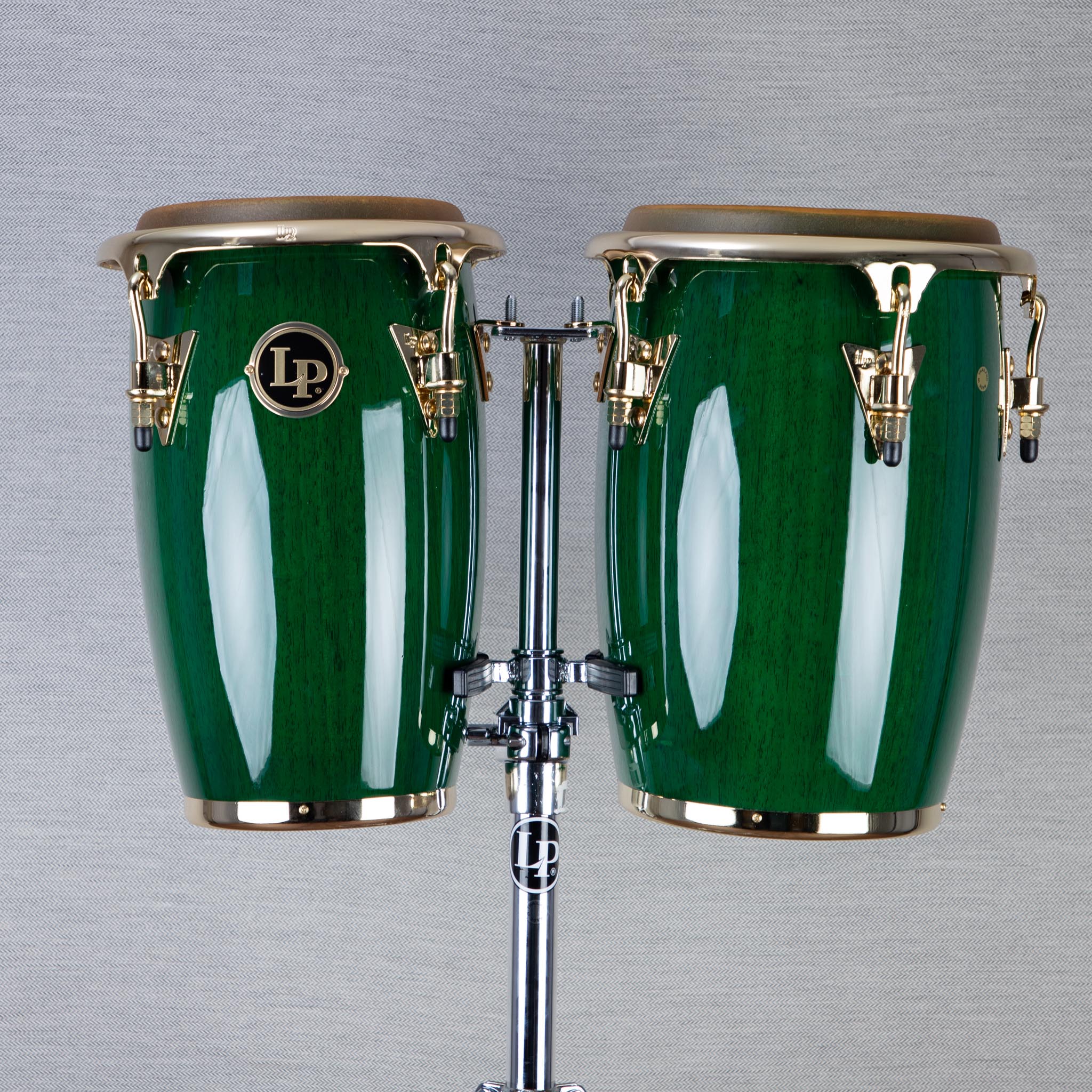LP コンガ LP Custom Shop Junior Wood Conga Set - Green with Gold Hardware