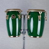 LP Custom Shop Junior Wood Conga Set - Green with Gold Hardware