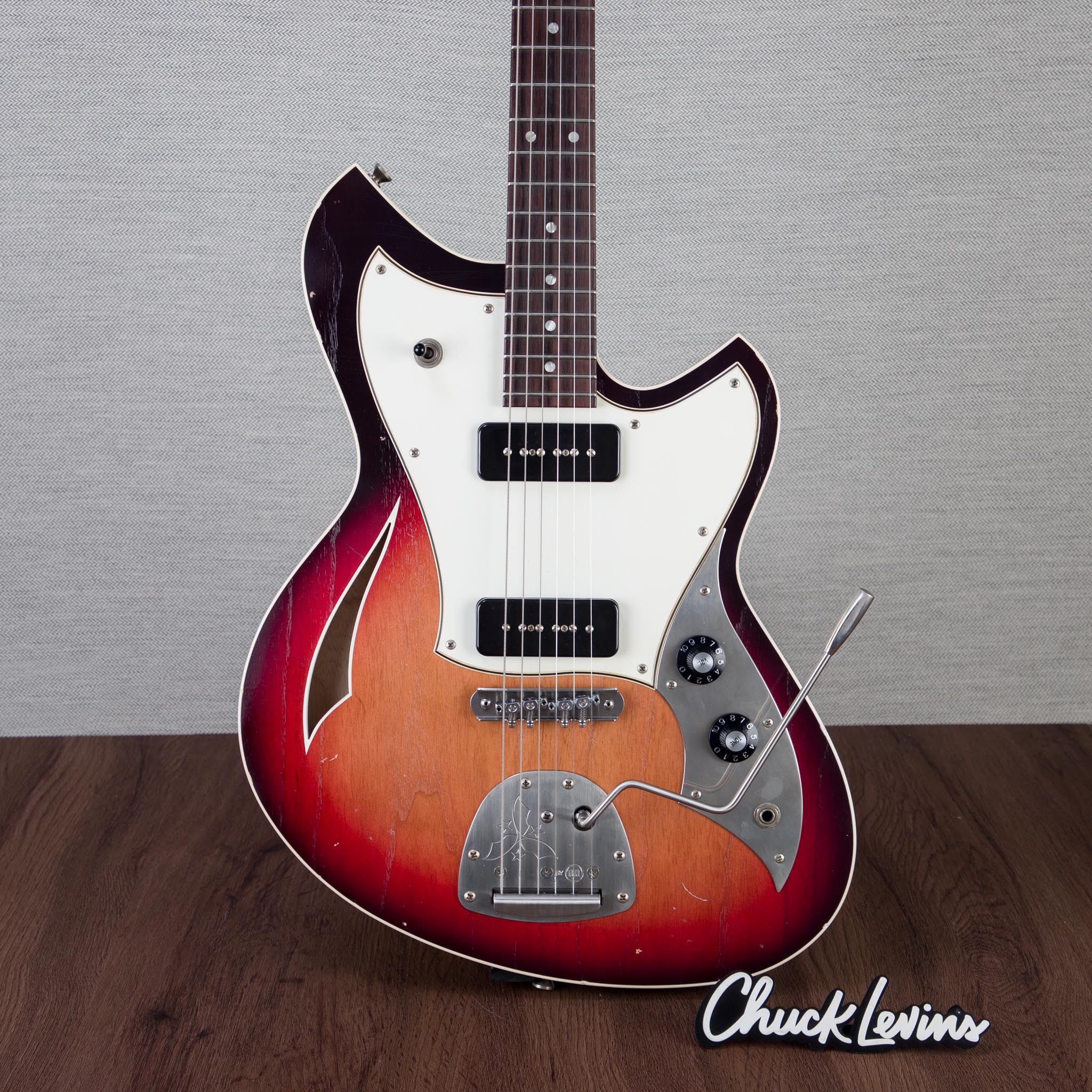 Novo Guitars Miris J Semi-Hollowbody Electric Guitar - Bonfire