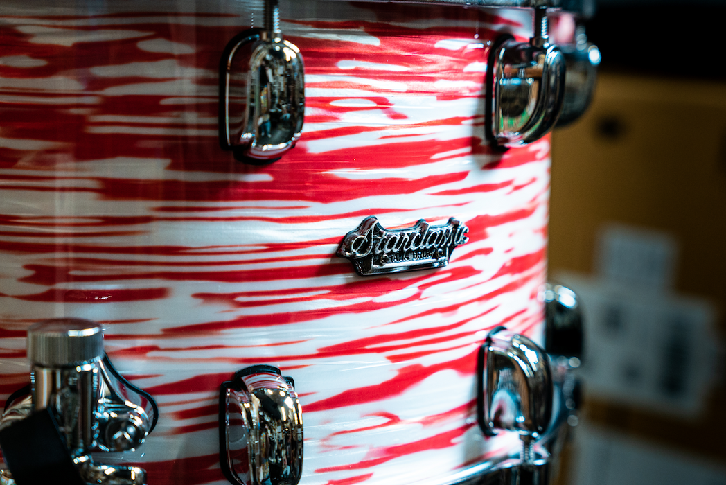 Tama 14" x 8" Starclassic Maple Snare Drum - Red And White Oyster