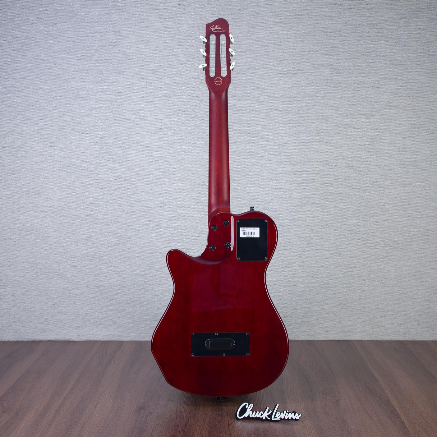 Godin MultiAc Grand Concert SA Nylon String Acoustic-Electric Guitar - Trans Black - CHUCKSCLUSIVE - #25313624