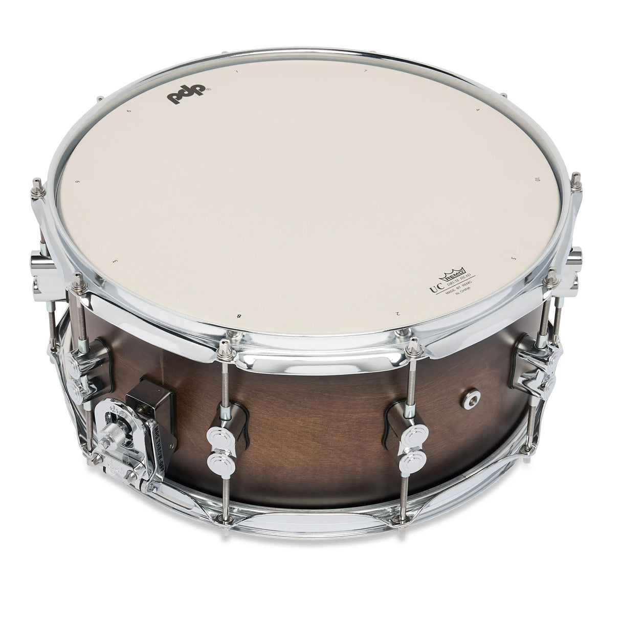 DW 6.5 x 14-Inch Concept Maple Snare Drum - Satin Charcoal Burst Lacquer