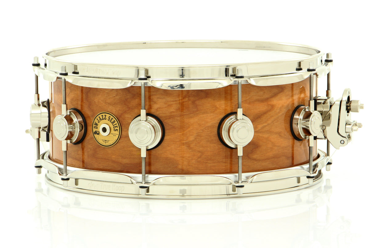 Drum Workshop 14" x 5.5" Jazz Cherry/Gum Series Snare Drum Natural Lacquer With Nickel Hardware