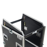 ProX T-12MRSS13ULT 13U Top 12U Front Rack Combo Flight Case with Laptop Shelf and Casters