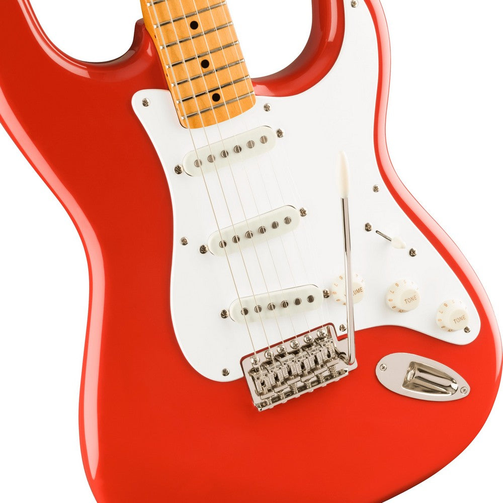 Squier Classic Vibe '50S Stratocaster Electric Guitar - Fiesta Red, Maple Fingerboard