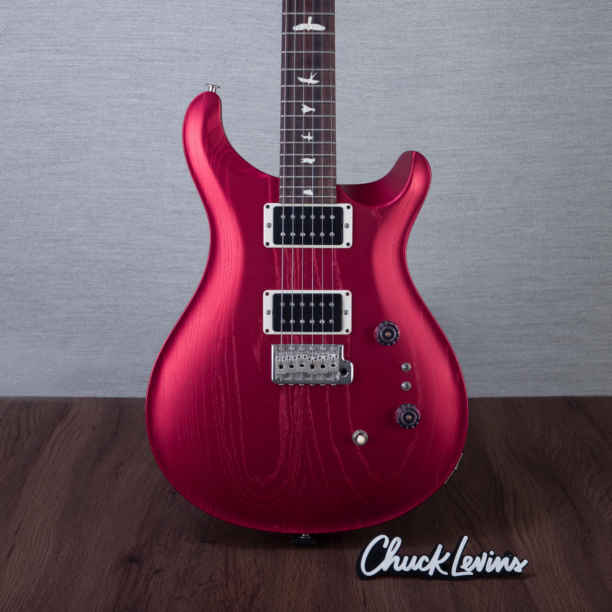 PRS Limited Edition CE 24-08 Swamp Ash Satin Electric Guitar - Red