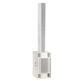 BASSBOSS Sublim8 Column PA Speaker wIth 18-inch Sub - White