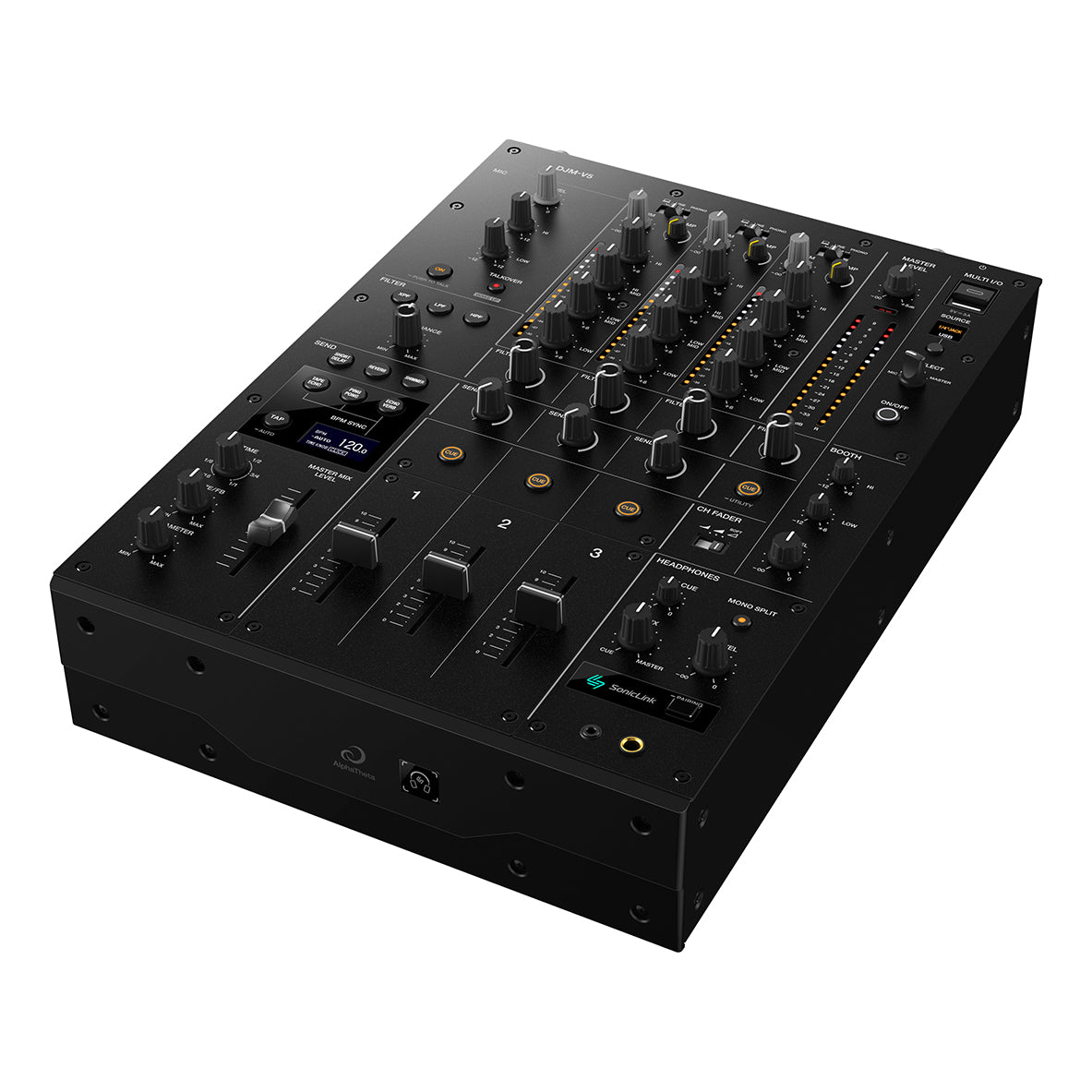 AlphaTheta DJM-V5 Compact 3-Channel DJ Mixer - Open Box, Mint