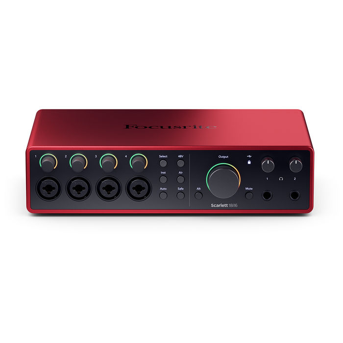 Focusrite Scarlett 18i16 4th Gen 18-In, 16-Out USB Audio Interface with Four 4th Gen Scarlett Mic Preamps