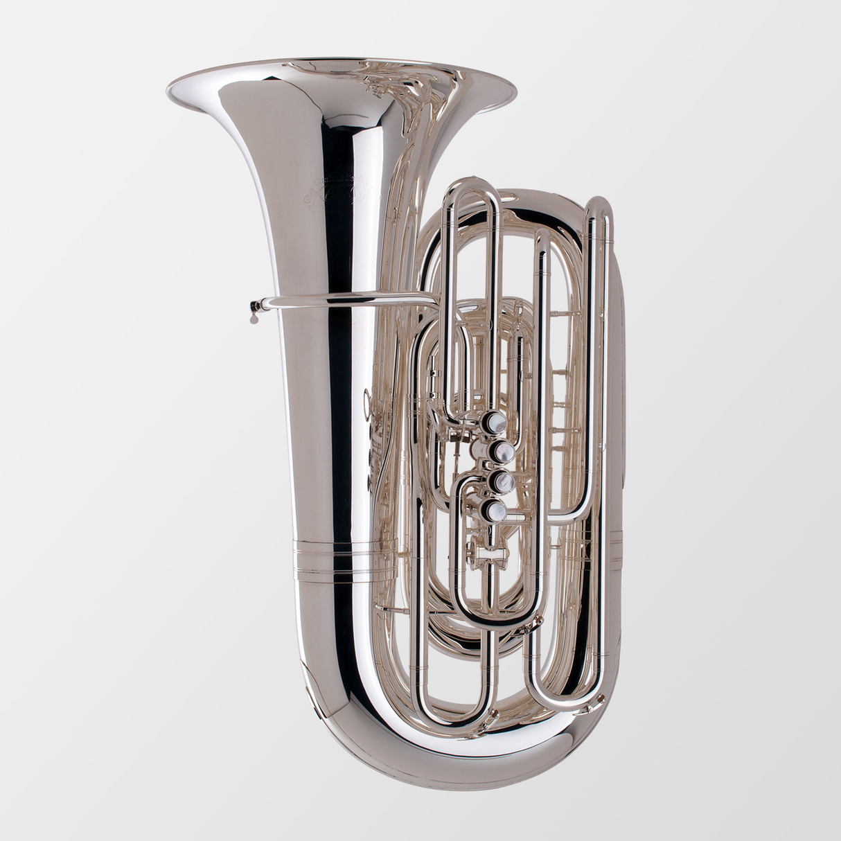 Adams 4/4 Size Bb Tuba - Silver Plated