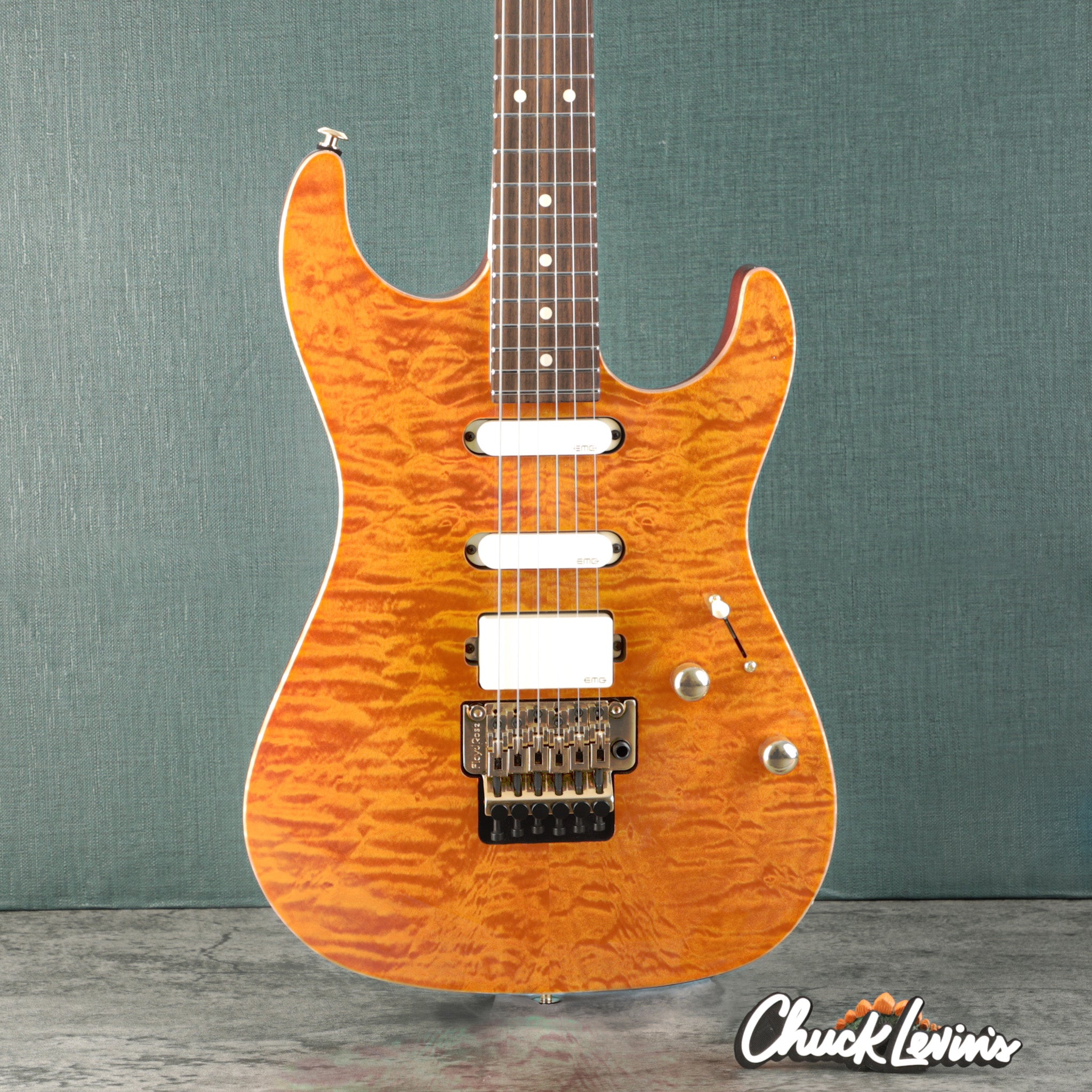 Suhr Standard Legacy Electric Guitar - Trans Caramel, Floyd Rose