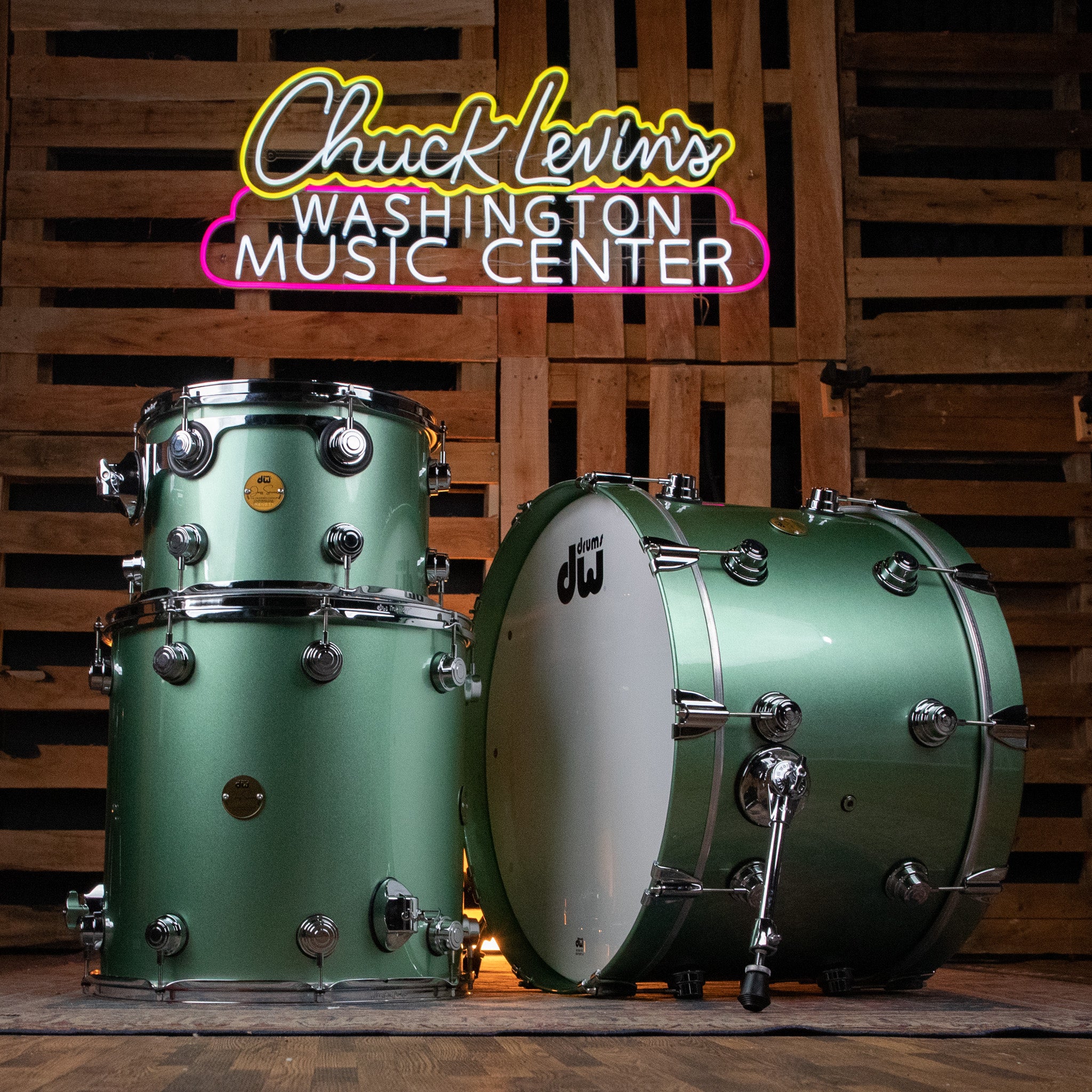DW Collector's Jazz 3-Piece Shell Pack - LS-Mint Metallic – Chuck