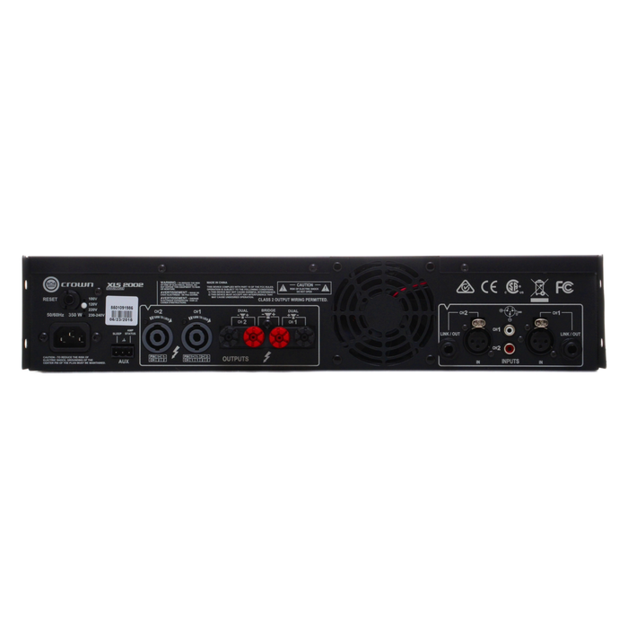 Crown Audio XLS 2002 Drivecore 2 Power Amplifier - Mint, Open Box