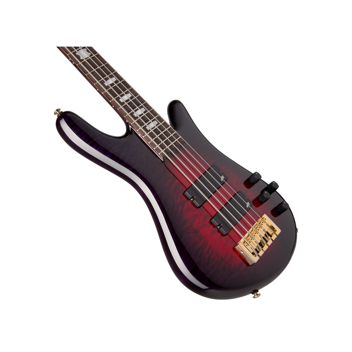 Spector ICON NS-5 Neck-Through Series 5-String Bass Guitar - Purple Cherry