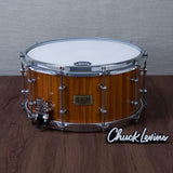 Tama 7 x 14-Inch S.L.P. G-Maple Snare Drum - Gloss Natural Zebrawood