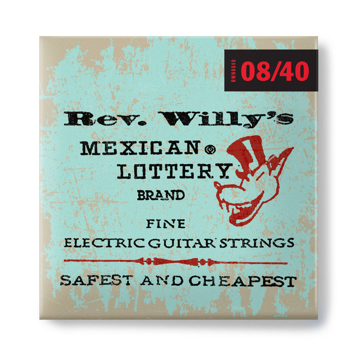 Dunlop RWN0840 Rev. Willy's Lottery Brand Fine Electric Guitar Strings - .008-.040