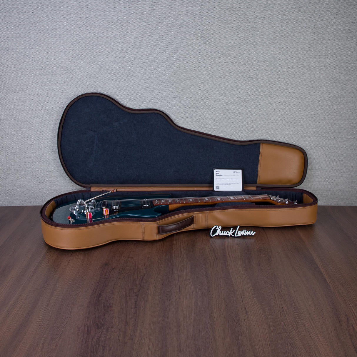 Powers Electric A-Type Electric Guitar - Fjord Green - #B253