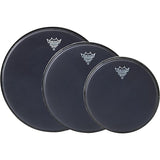 Remo Black Suede Emperor Tom Drum Head Pack - 12/14/16-Inch