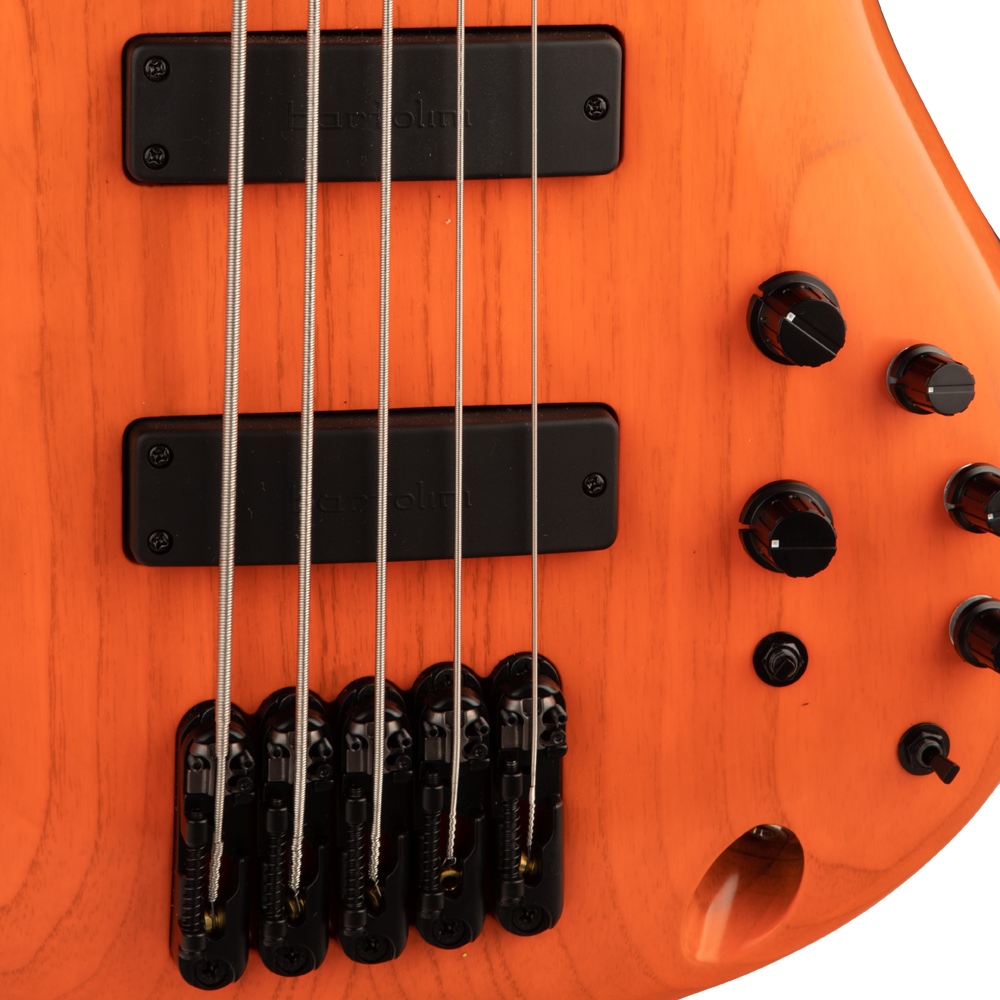 Ibanez SR Prestige SR4605 5-String Bass Guitar - Orange Solar Ibanez SR Prestige SR4605 5-String Bass Guitar - Orange Solar