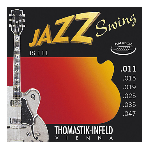 Thomastik-Infeld Jazz Swing Series Flat-Wound Electric Guitar Strings - JS111 Light, .011-.047