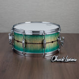 Tama 6.5 x 14-Inch Star Maple Snare Drum - Emerald Sea Curly Maple Burst