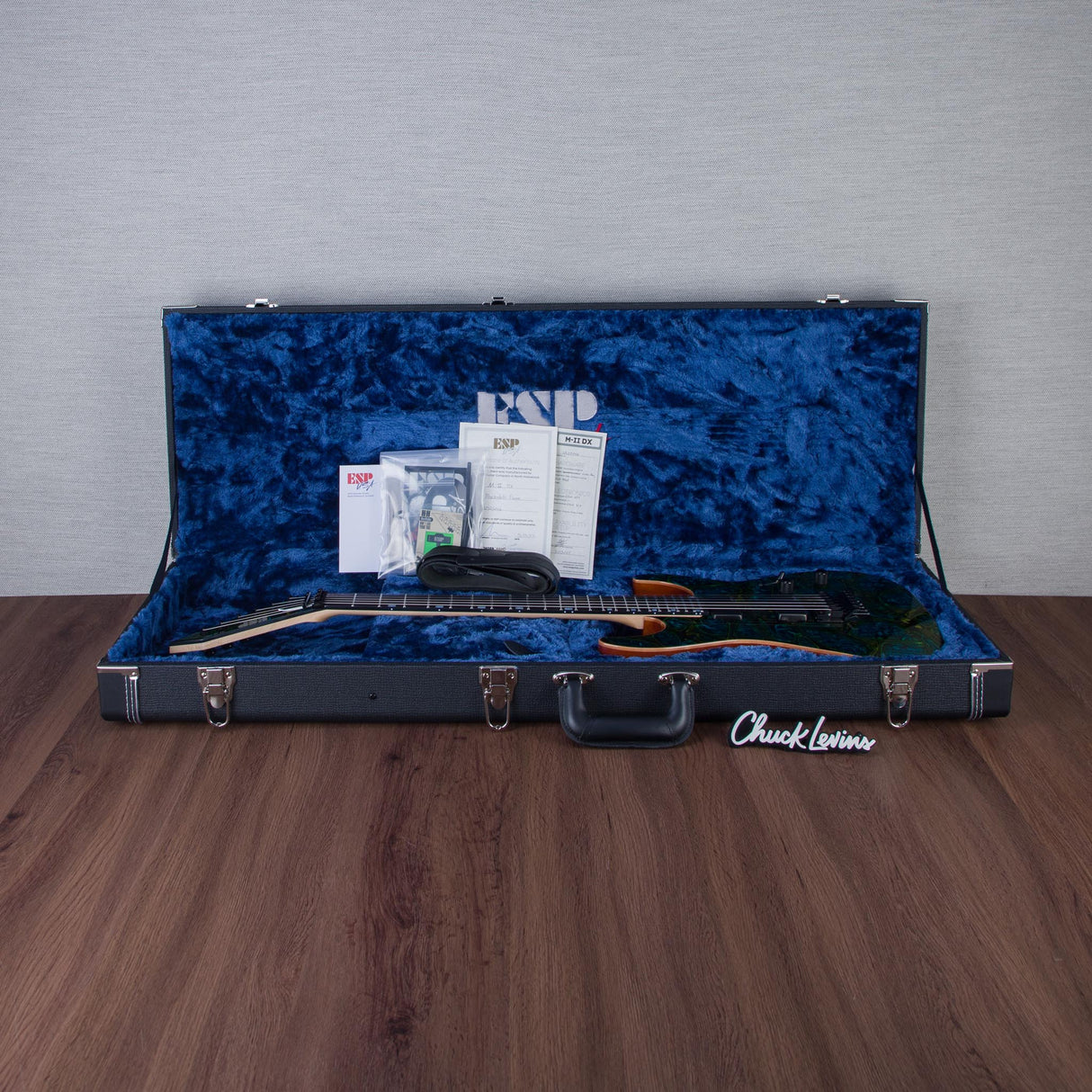 ESP USA M-II DX Electric Guitar - Psychedelic Flame - #US25146