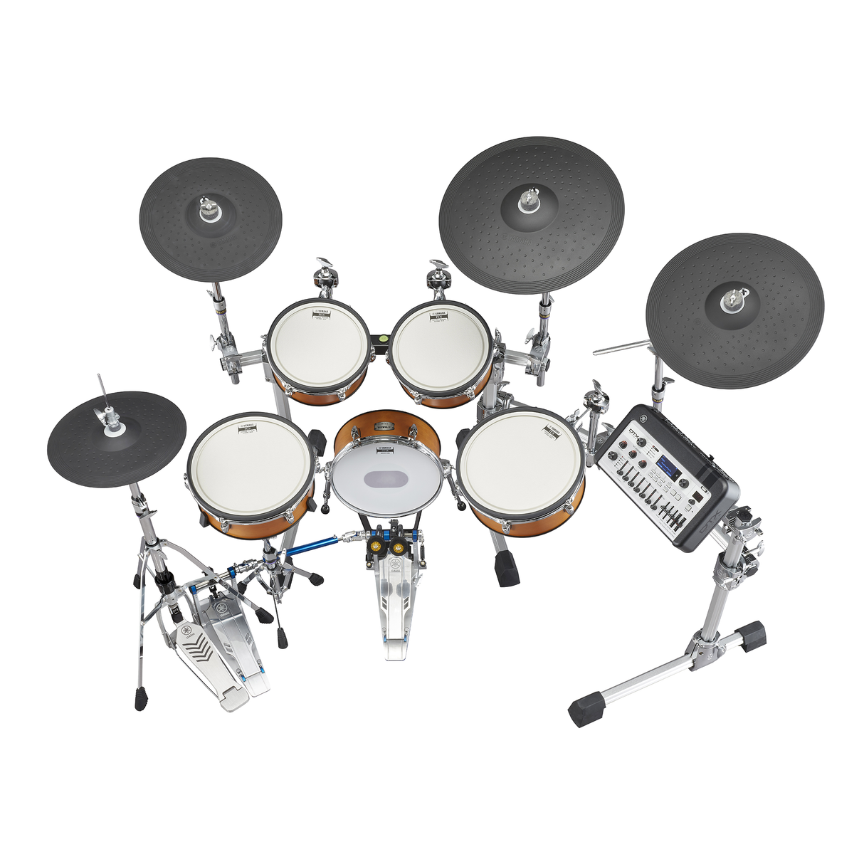 Yamaha DTX10K-X RW Electronic Drum Kit, TCS Pads - Real Wood Finish