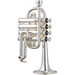 Yamaha YTR-6810S Piccolo Trumpet, Silver Plated