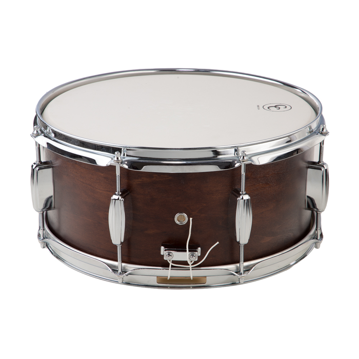 C&C Drum Company Player Date II 6.5x14 Snare Drum - Brown Mahogany Sta —  Chuck Levin's Washington Music Center