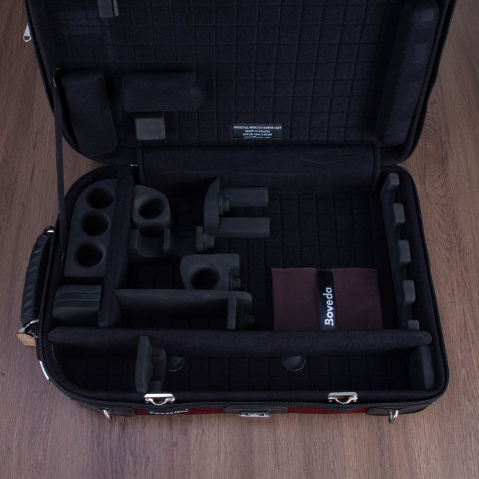 Marcus Bonna Triple Clarinet Case with Backpack Extension - Wine Red