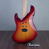 Brubaker USA Custom Artist Series JXB-5 5-String Electric Bass Guitar - Fireburst - #051-23